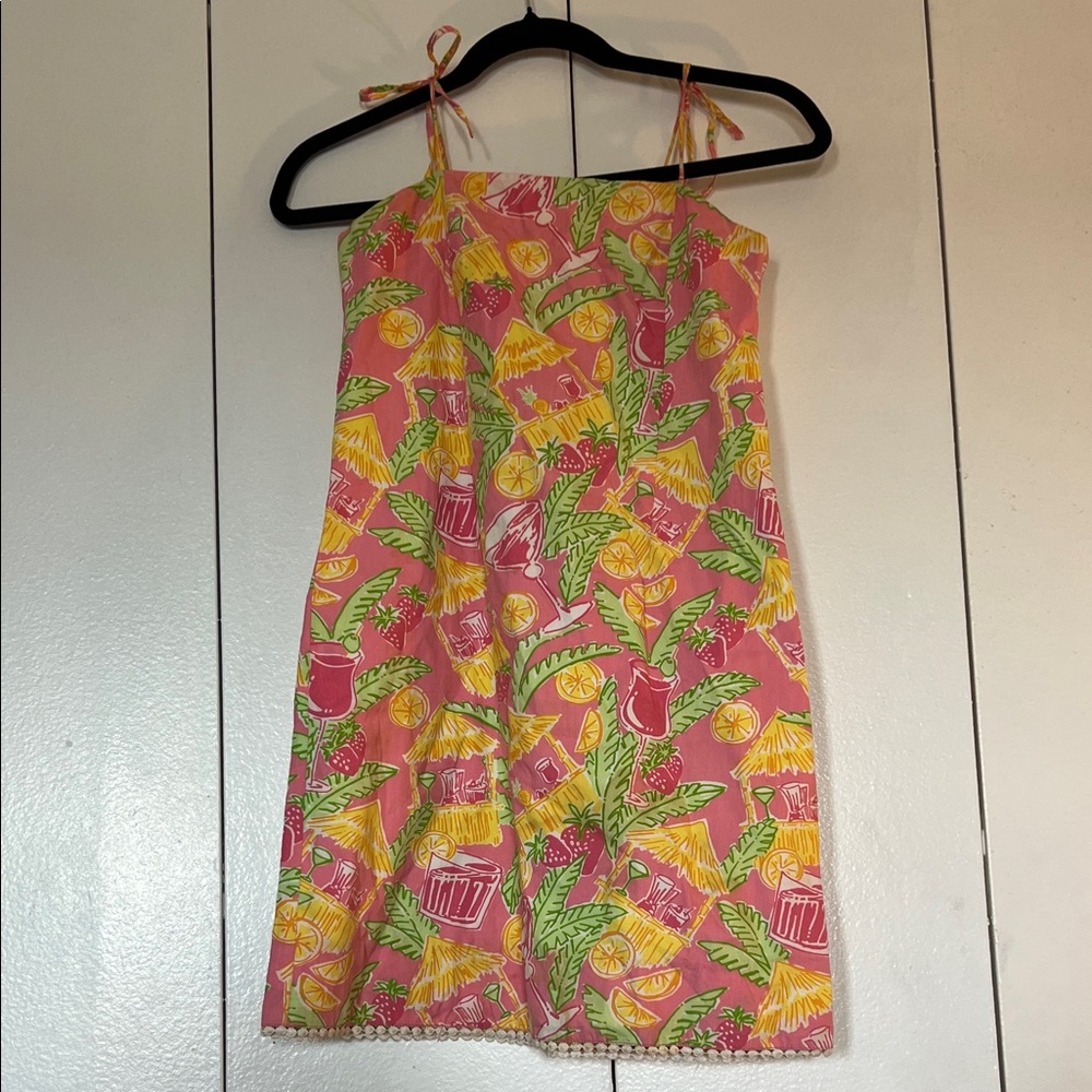 Lilly Pulitzer Pink and Yellow Kids Dress